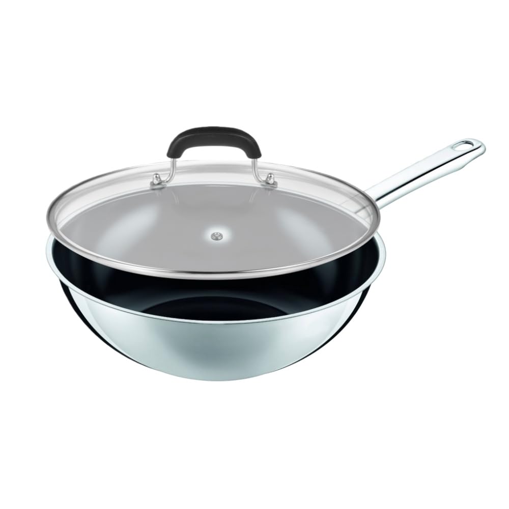10-1/4 Inch Tempered Glass Lid with Steam Hole C3296