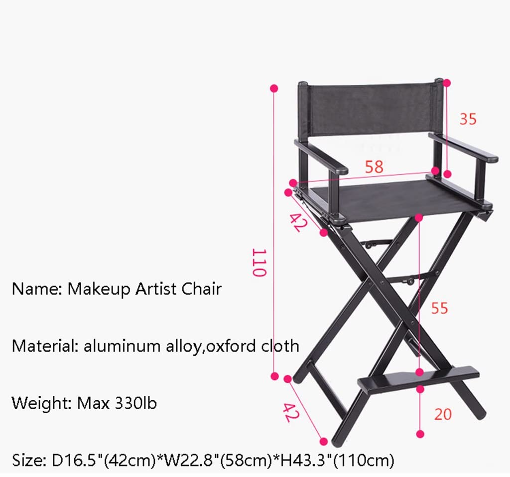 Aluminum Folding Director's Chair with Cup Holder K76399