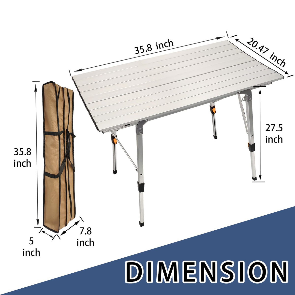Adjustable Aluminum Camping Table V517817