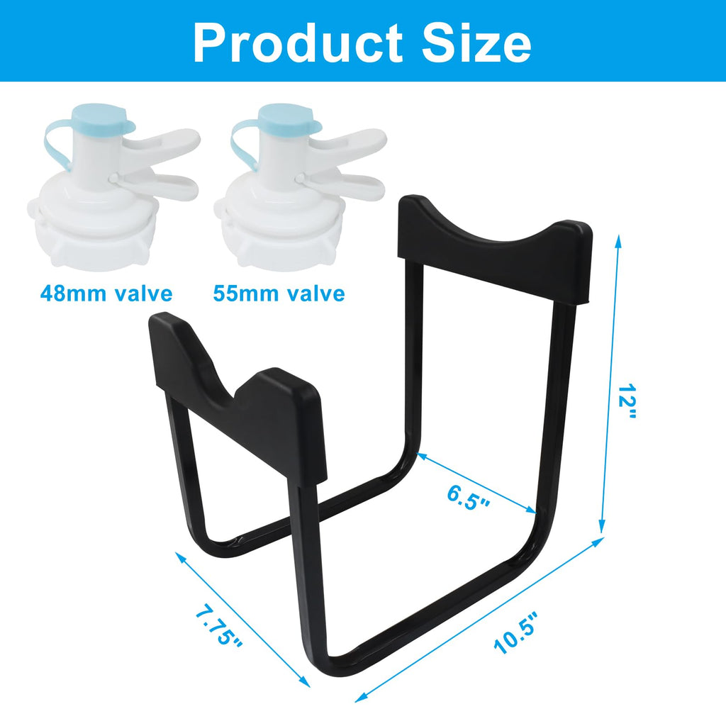5 Gallon Water Jug Stand Black 12 Inches Height C24232