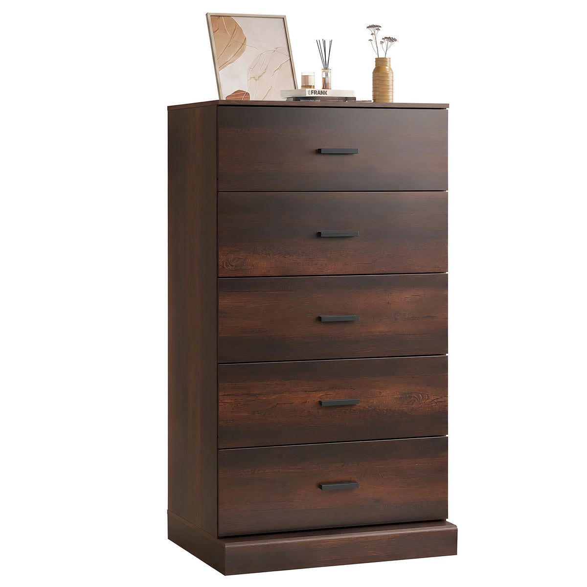 Brown 5 Drawer Dresser V7631