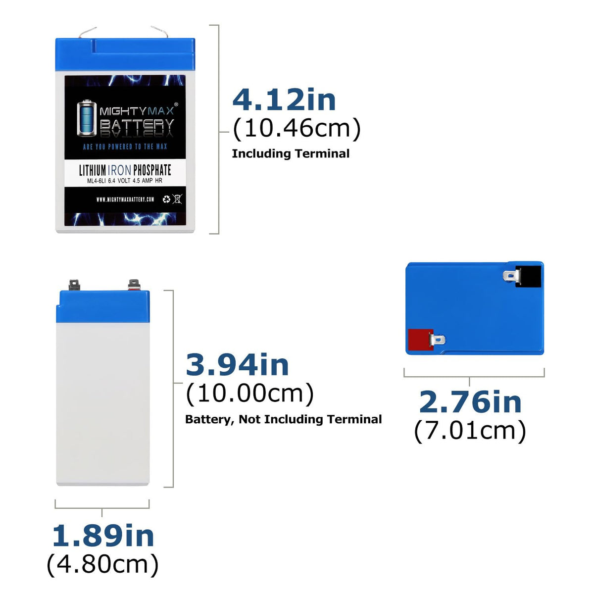 6V 4.5AH Lithium Replacement Battery Y136