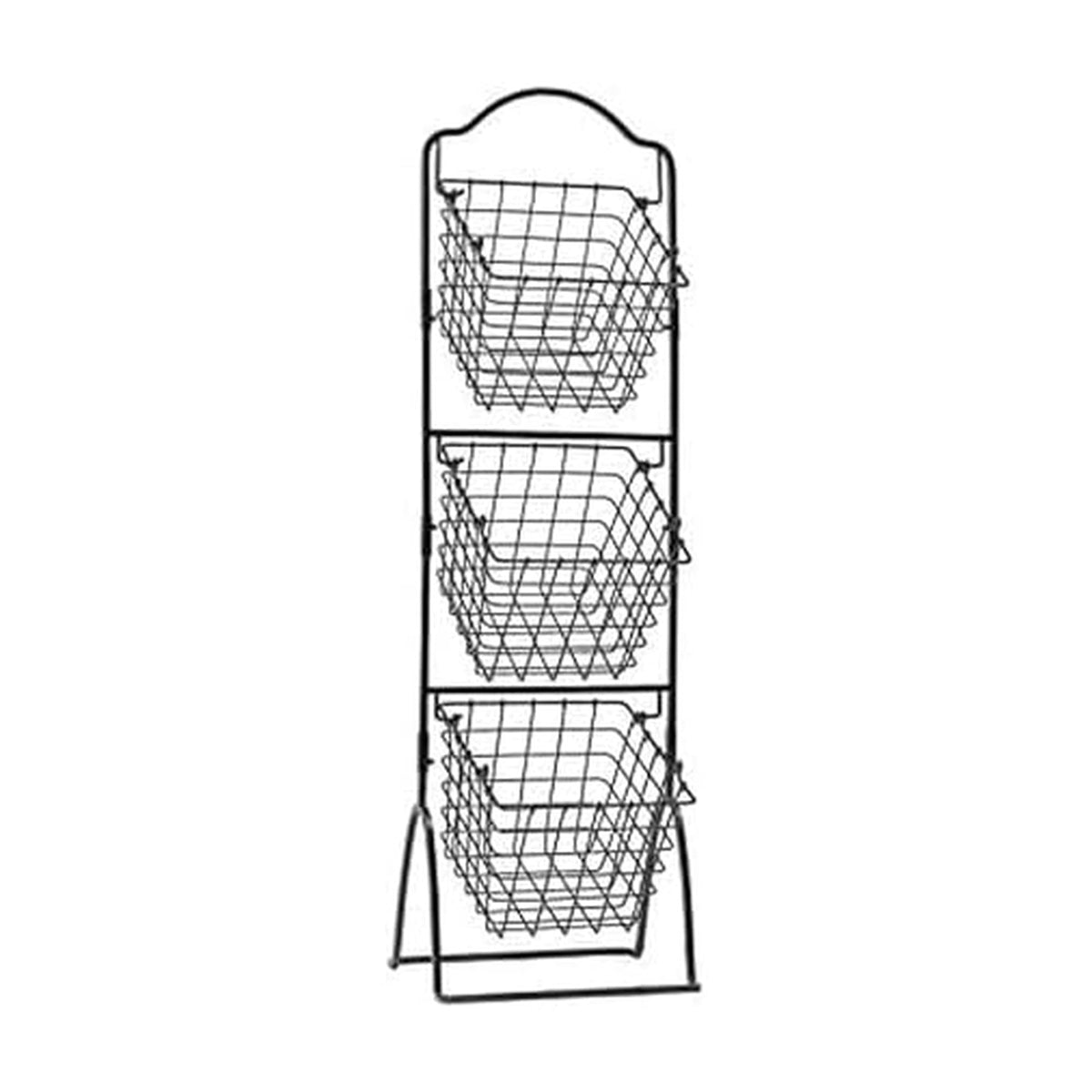 3-Tier Wire Market Basket T999029