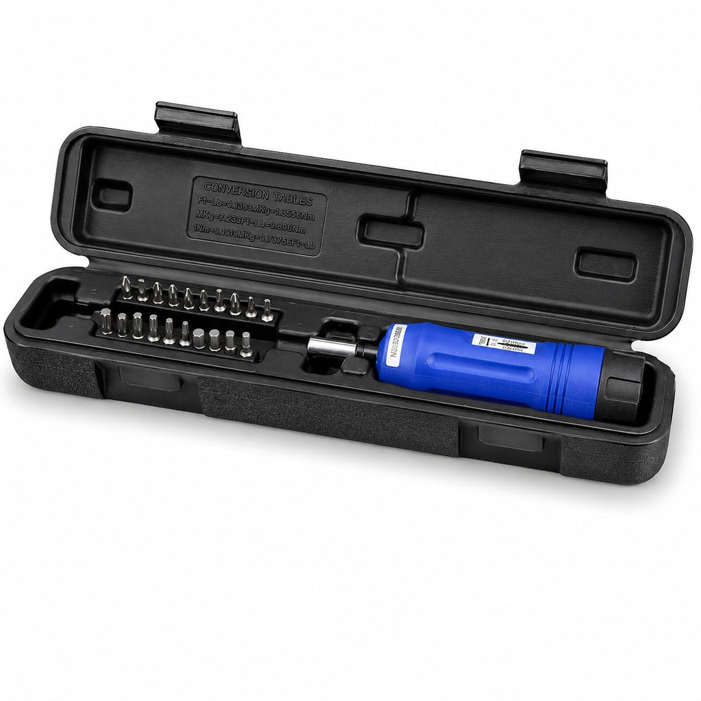 21-Piece Adjustable Torque Screwdriver Set 1/4-Inch Drive R911
