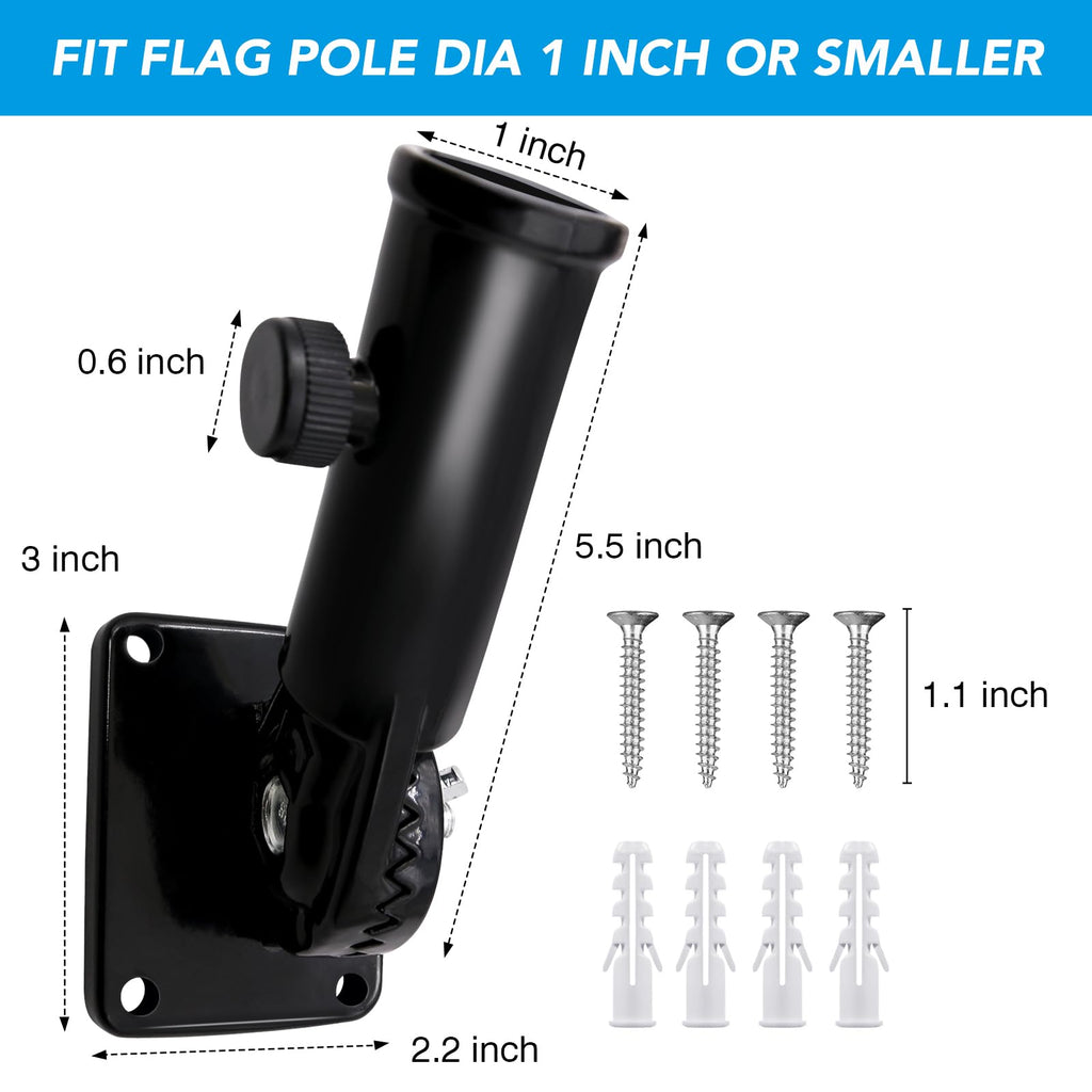 Adjustable Metal Flag Pole Holder C93955