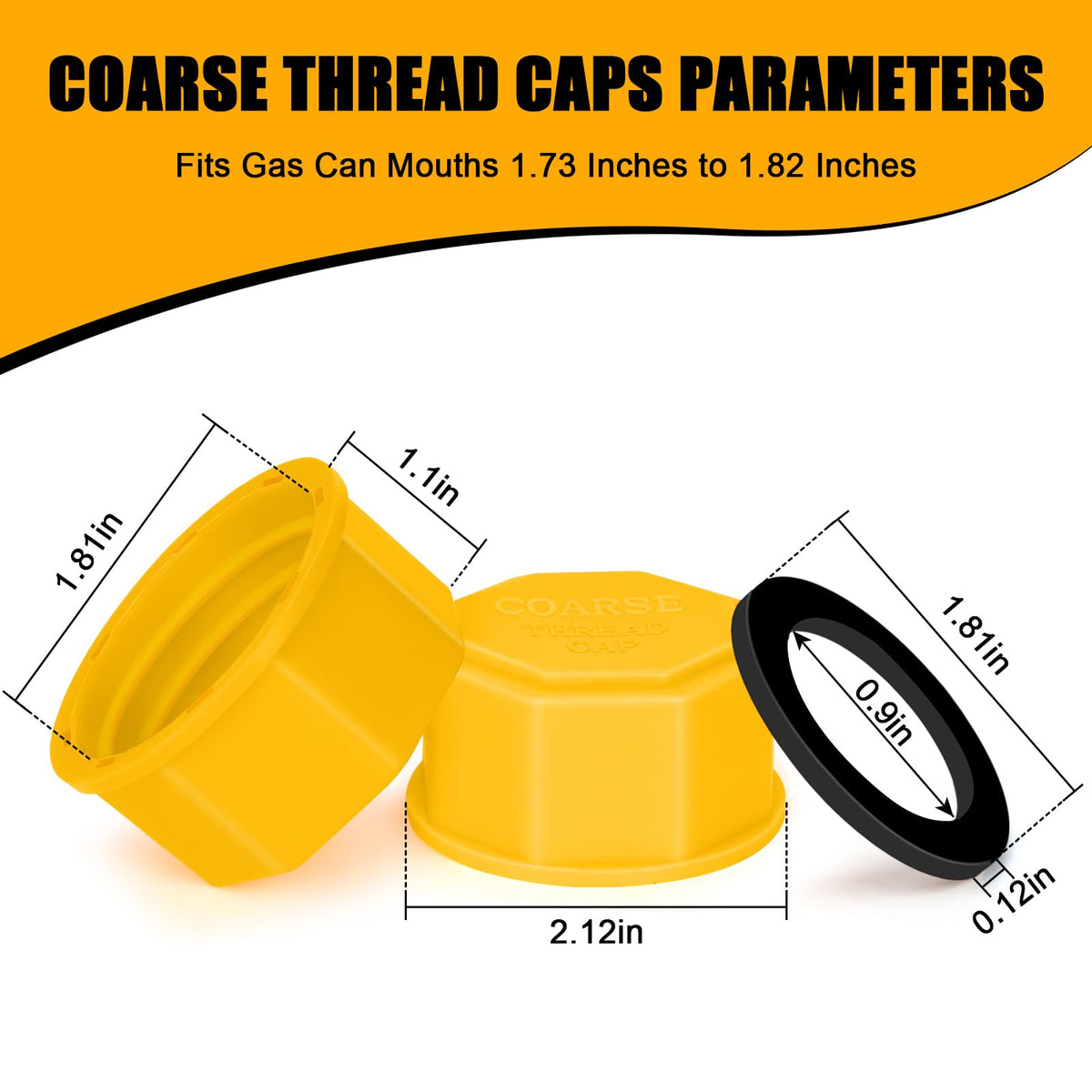 Gas Can Cap 5 Gallon Coarse Thread L3715