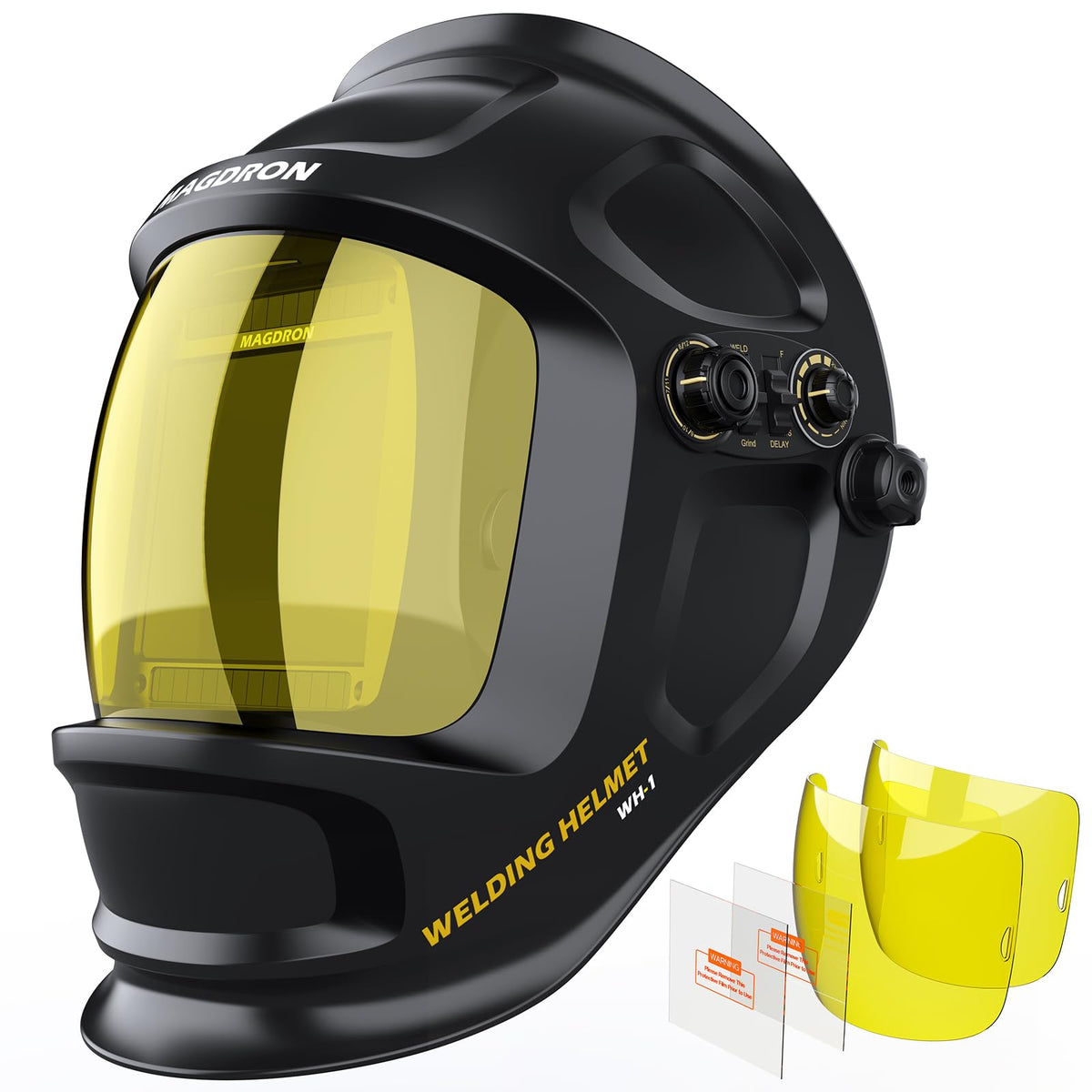 Auto Darkening Welding Helmet Large View True Color 4 Arc Sensor Solar/Battery Powered I3258
