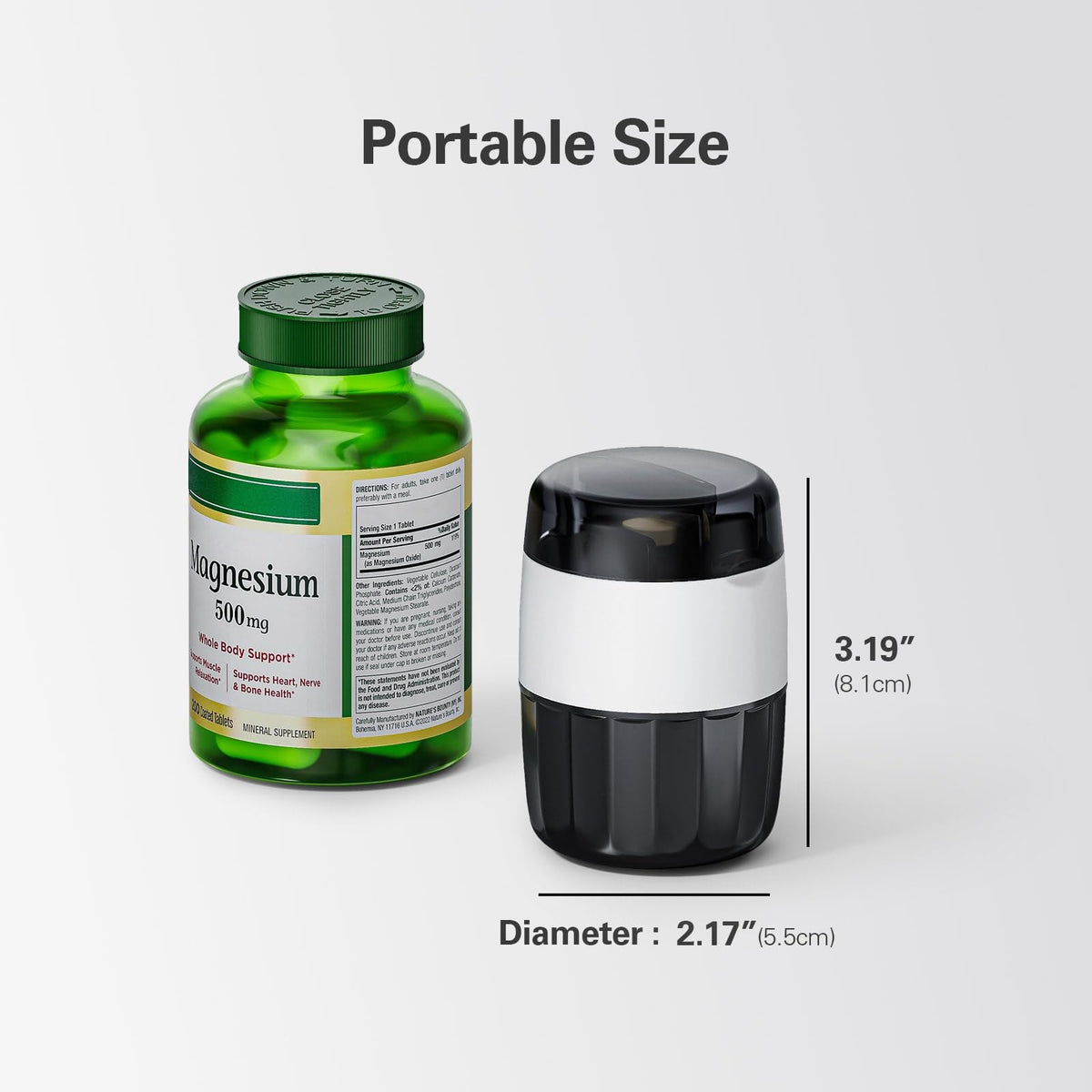 3-in-1 Pill Crusher and Cutter with Storage G837874