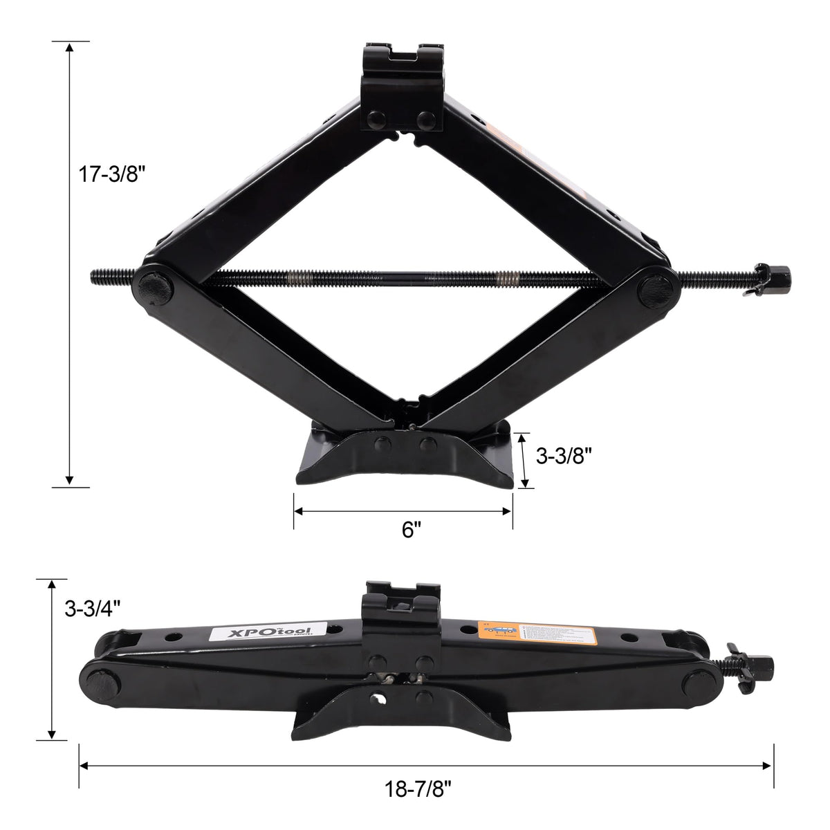 3 Ton Scissor Car Jack Kit with Wrench A144