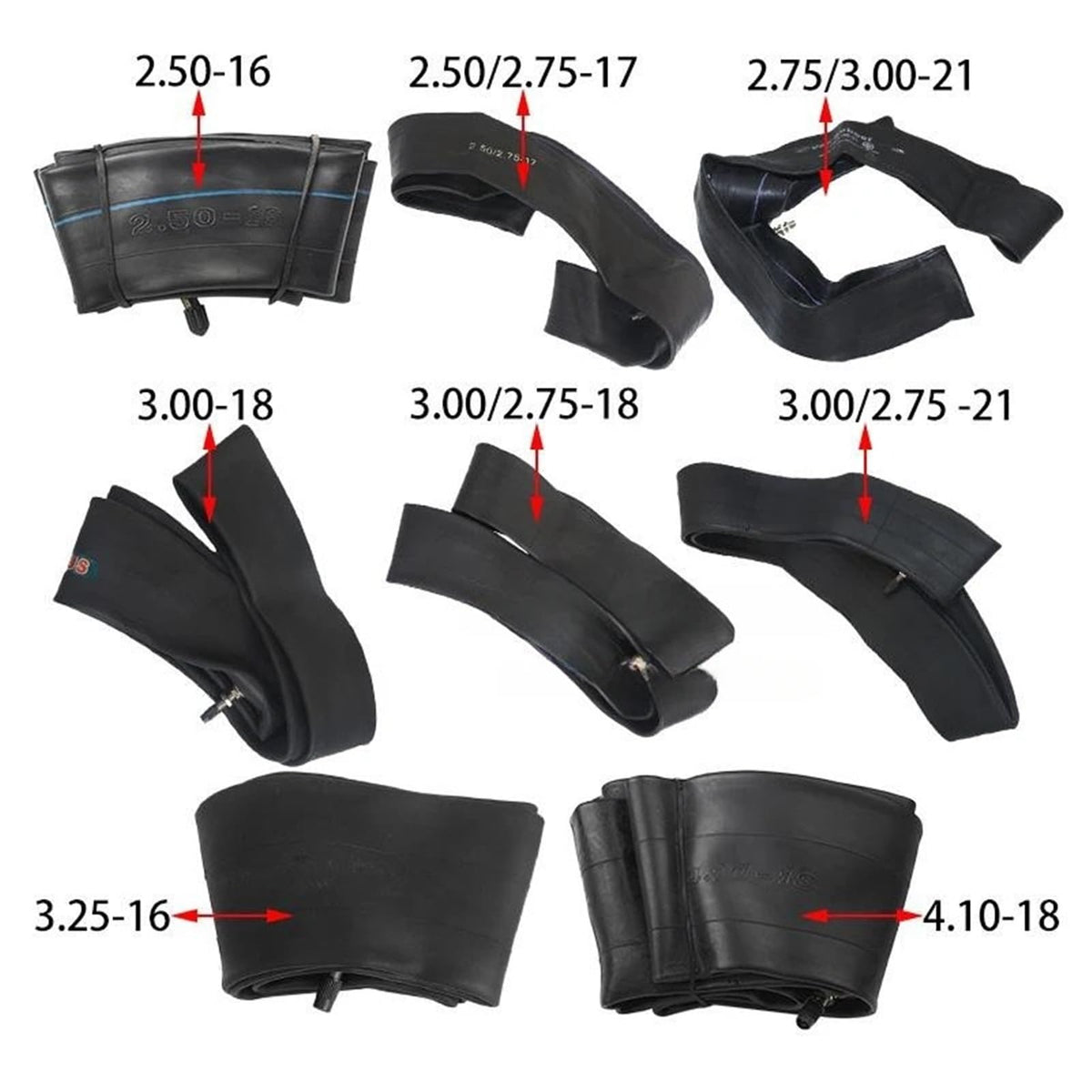 Inner Tube For Off-Road Motorcycle 3.25-16/4.10-18/2.50-17 D4186