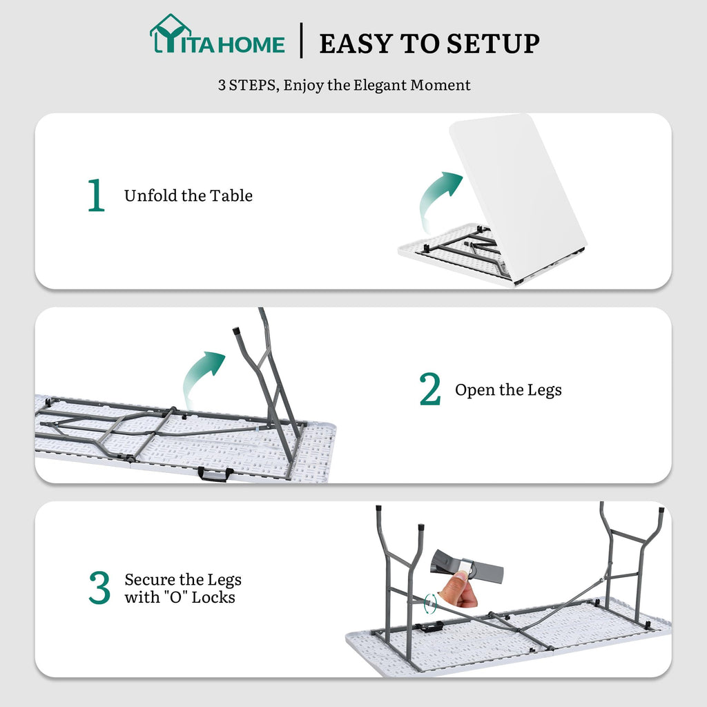 6ft Folding Table Heavy Duty A3832