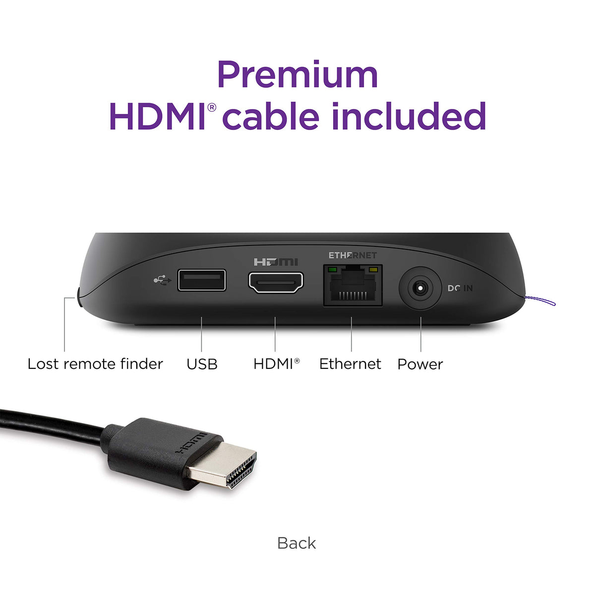 4K HDR Streaming Device with Voice Remote and HDMI Cable R10521