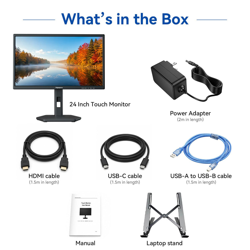 24 Inch USB-C Touchscreen Monitor Adjustable VA A6137