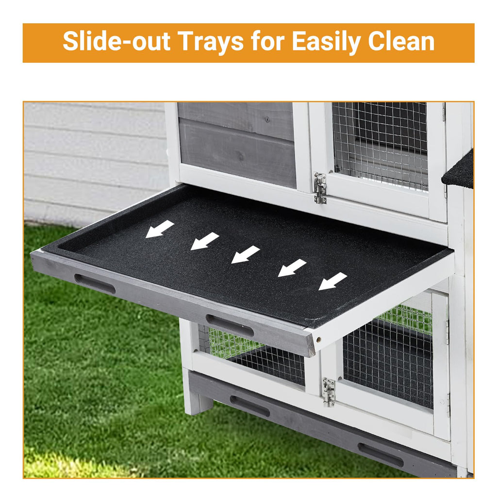 63'' 2-Tier Indoor Bunny Hutch O4943