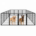 40 inch 16 Panels Heavy Duty Metal Dog Playpen O18651