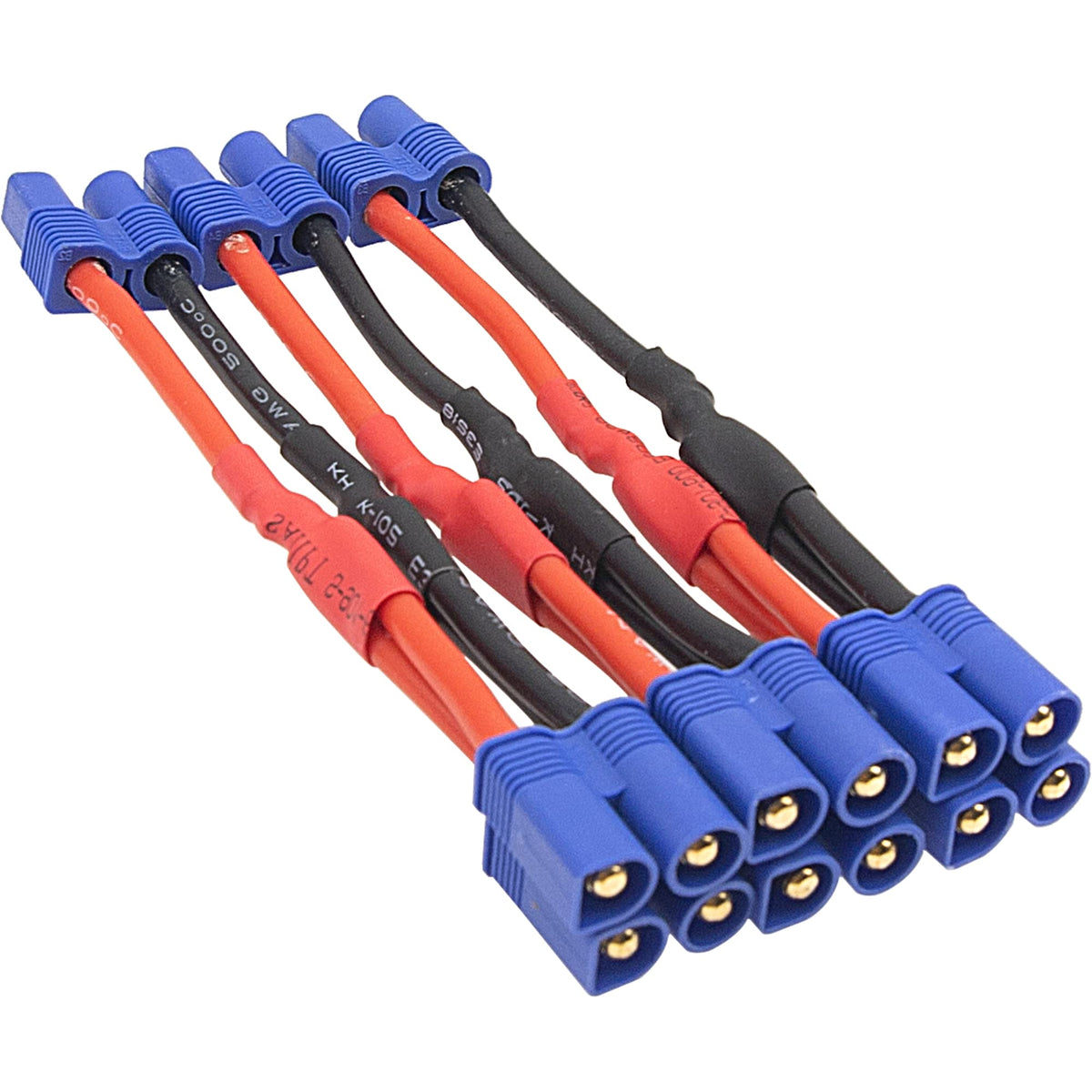 3Pcs 14AWG Silicone Y Splitter Cable Adapter 1 Female to 2 Male N864084
