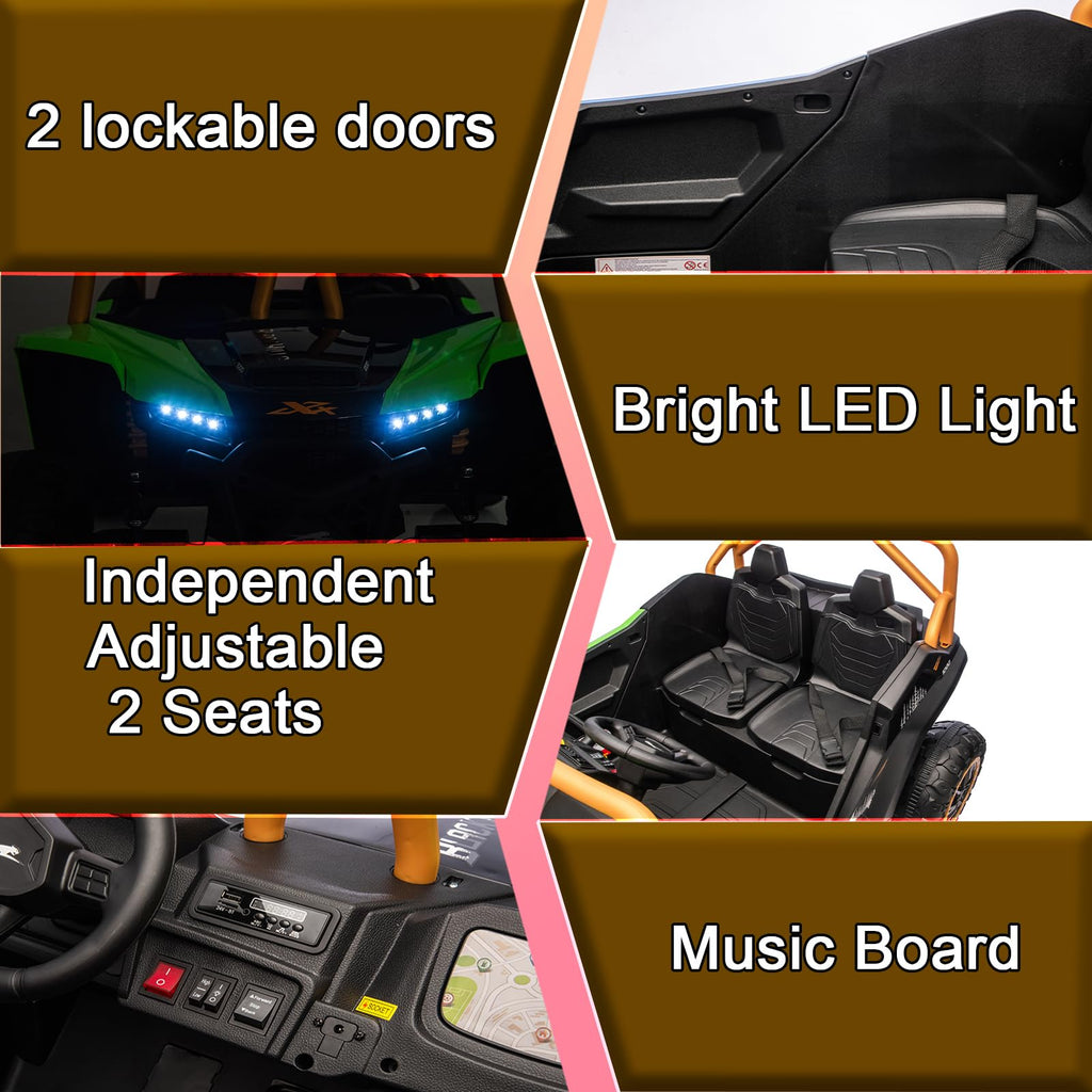 24V 2-Seater 4WD Kids Electric Ride On UTV M244