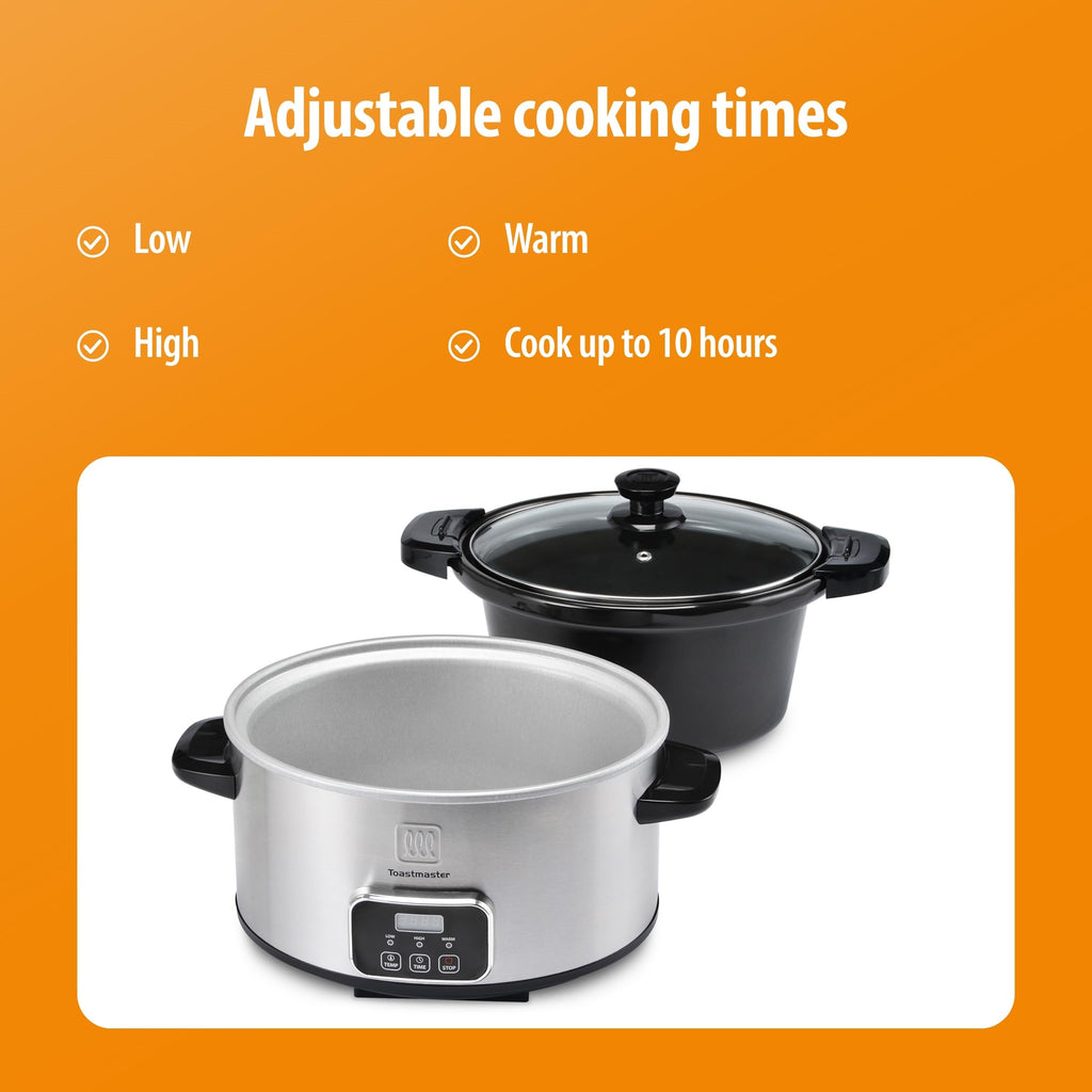 4-Quart Stainless Steel Slow Cooker Y937