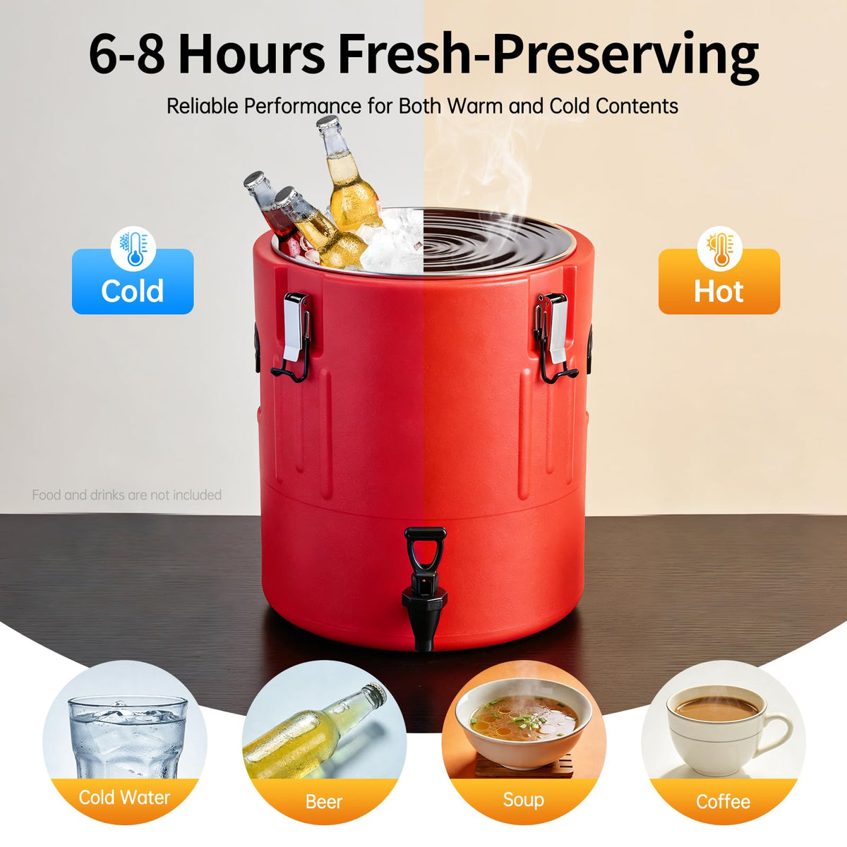 40L Stainless Steel Insulated Drink Dispenser with Faucet B241