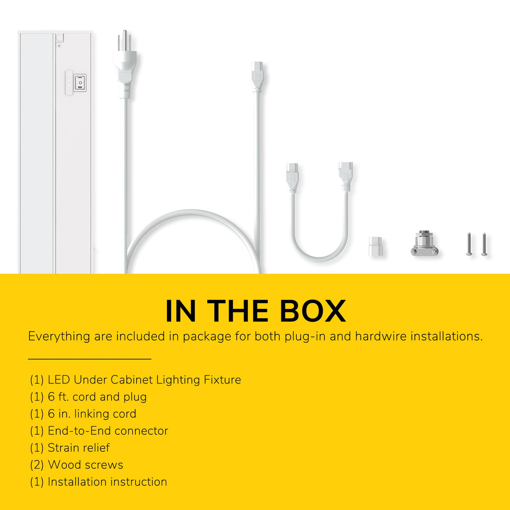 24-Inch Linkable 3CCT LED Under Cabinet Light V99939