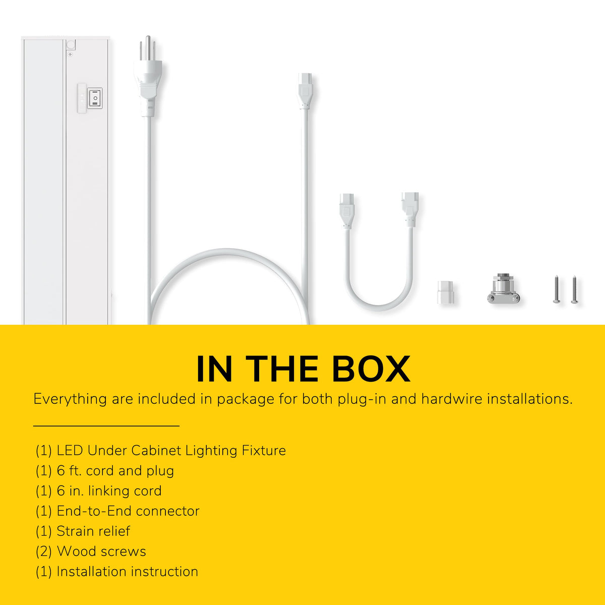 24-Inch Linkable 3CCT LED Under Cabinet Light V99939