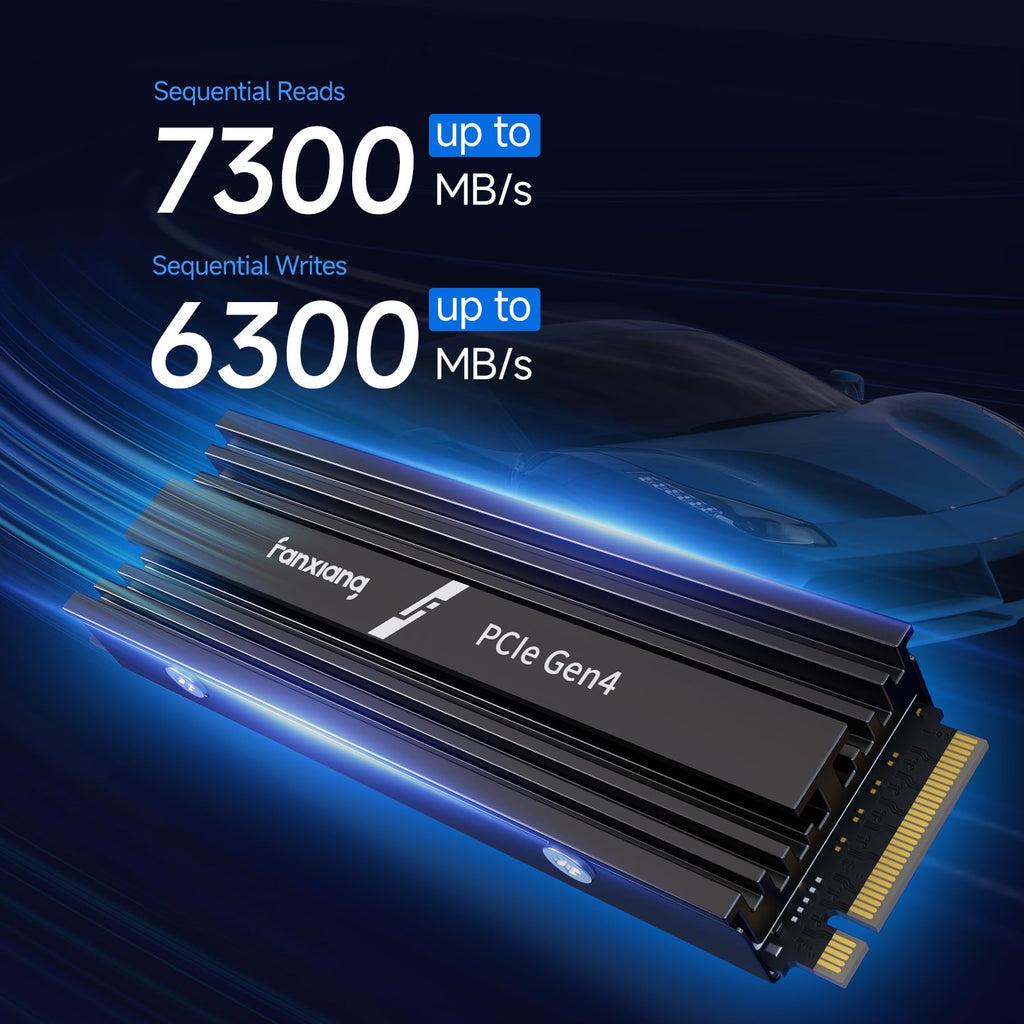 2TB NVMe M.2 PCIe 4.0 Internal SSD with Heatsink N152645