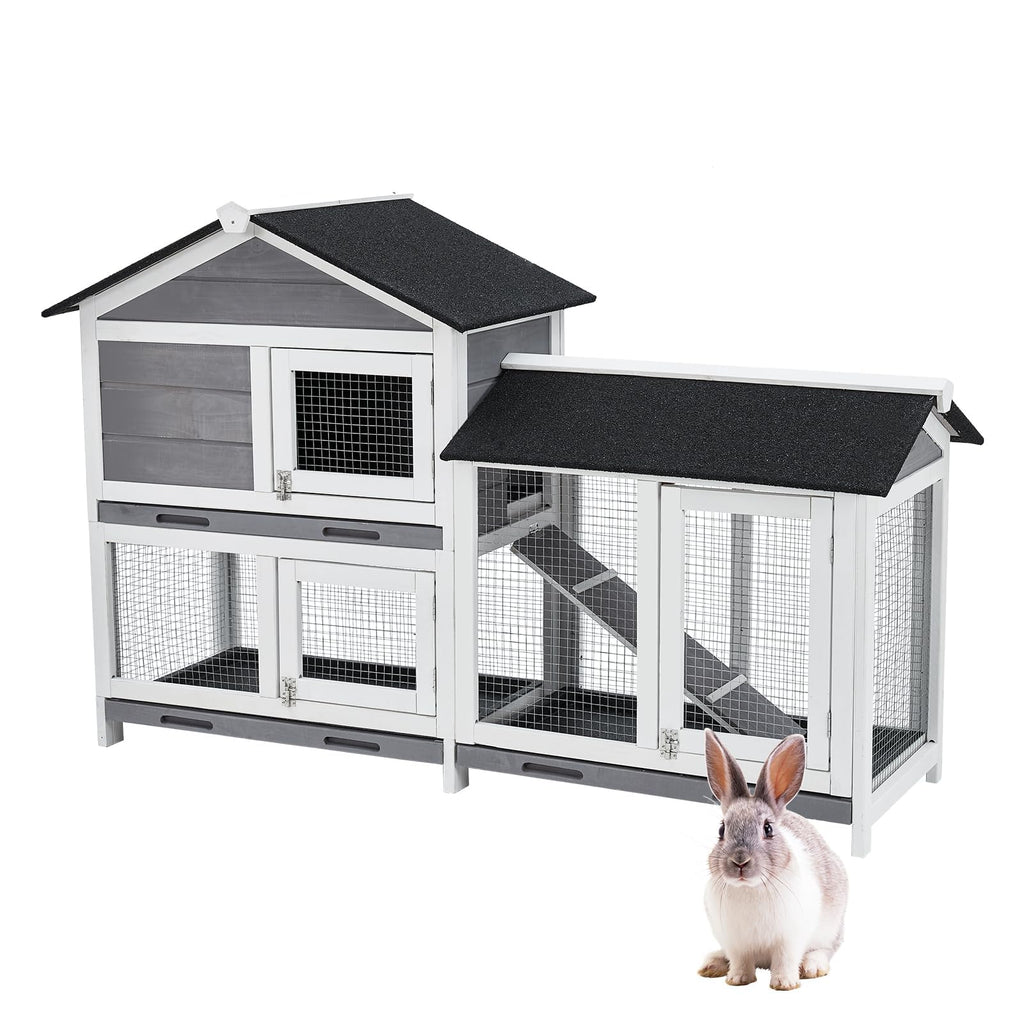 63'' 2-Tier Indoor Bunny Hutch O4943