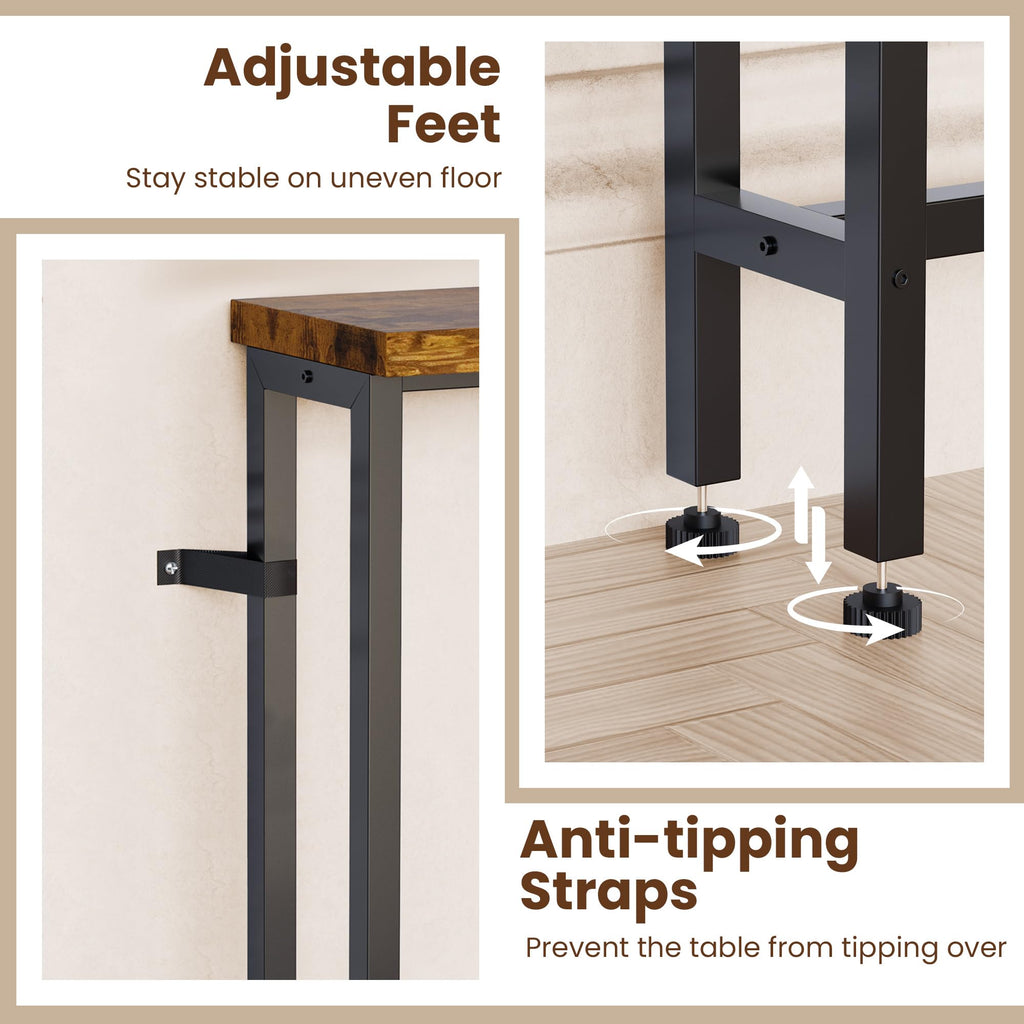 102 Inch Narrow Sofa Table with Power Outlets N523567