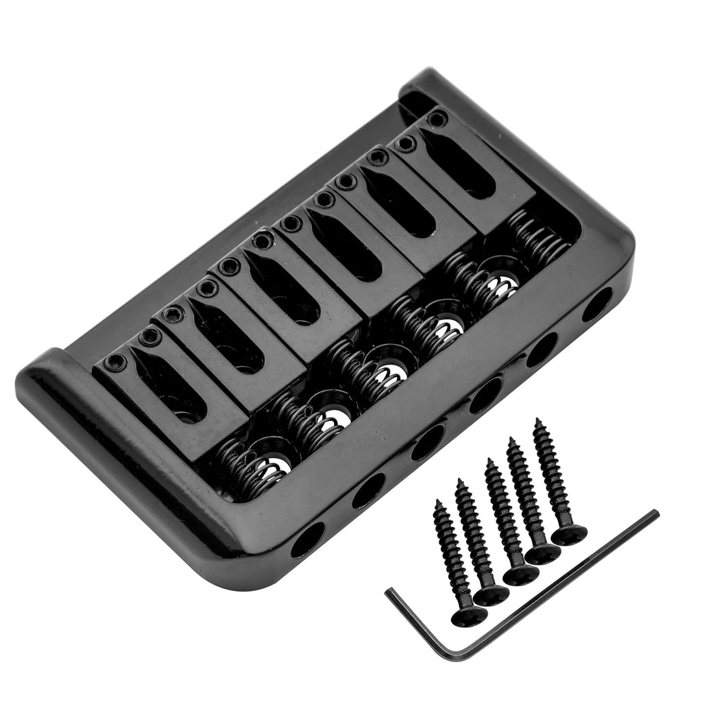 6-String Guitar Hardtail Bridge Black Z8186