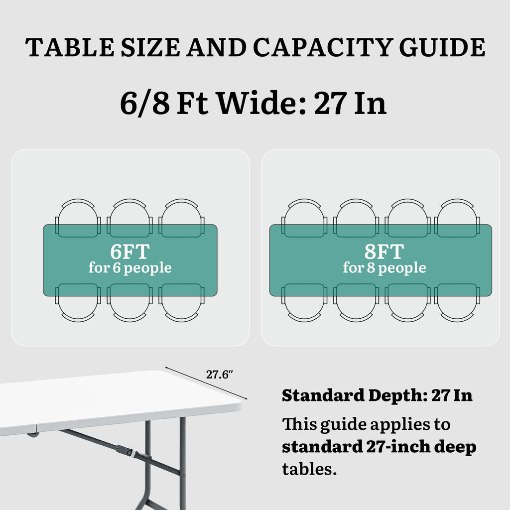6ft Folding Table Heavy Duty A3832
