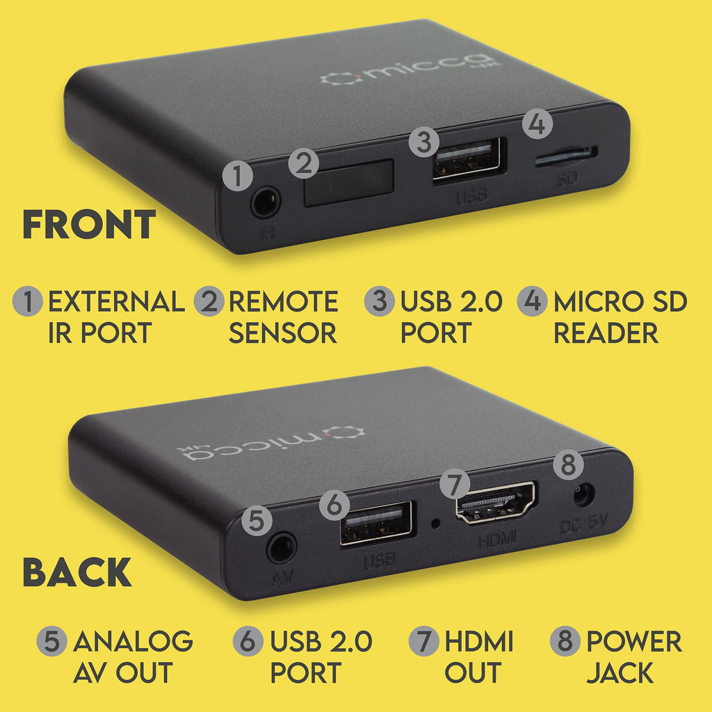 4K Ultra-HD USB and microSD Media Player A68508