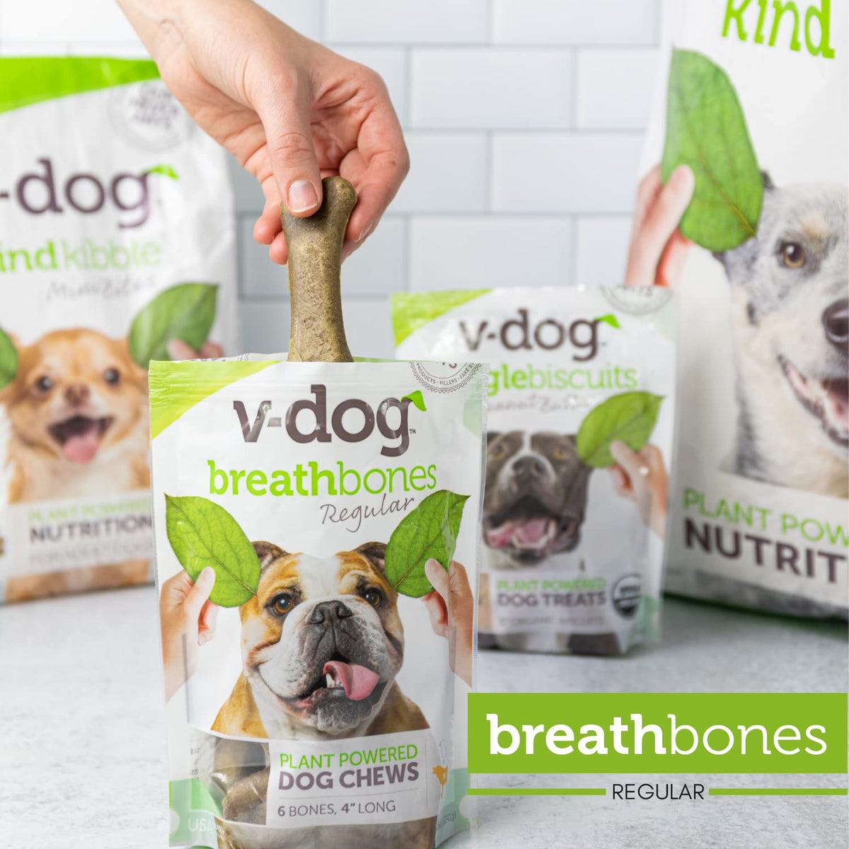 Vegan Dental Dog Bones 8 Ounces S814