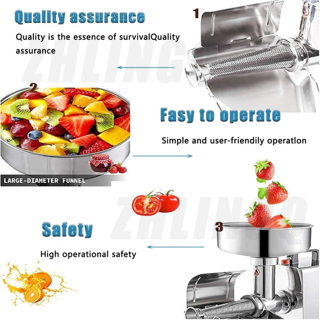 450W Electric Tomato Strainer and Press Stainless Steel D23303