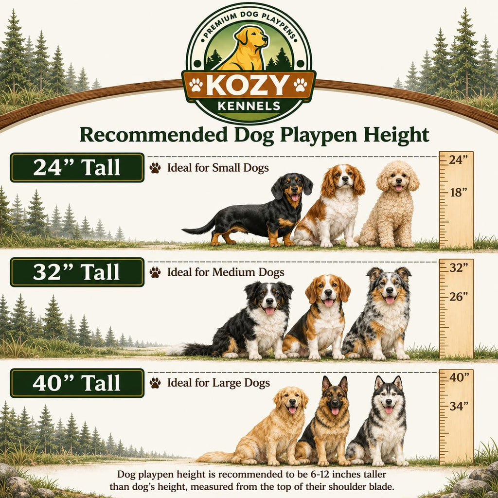 40 inch 16 Panels Heavy Duty Metal Dog Playpen O18651