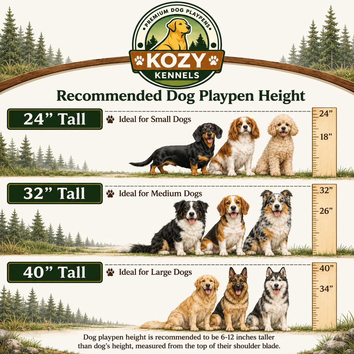 40 inch 16 Panels Heavy Duty Metal Dog Playpen O18651