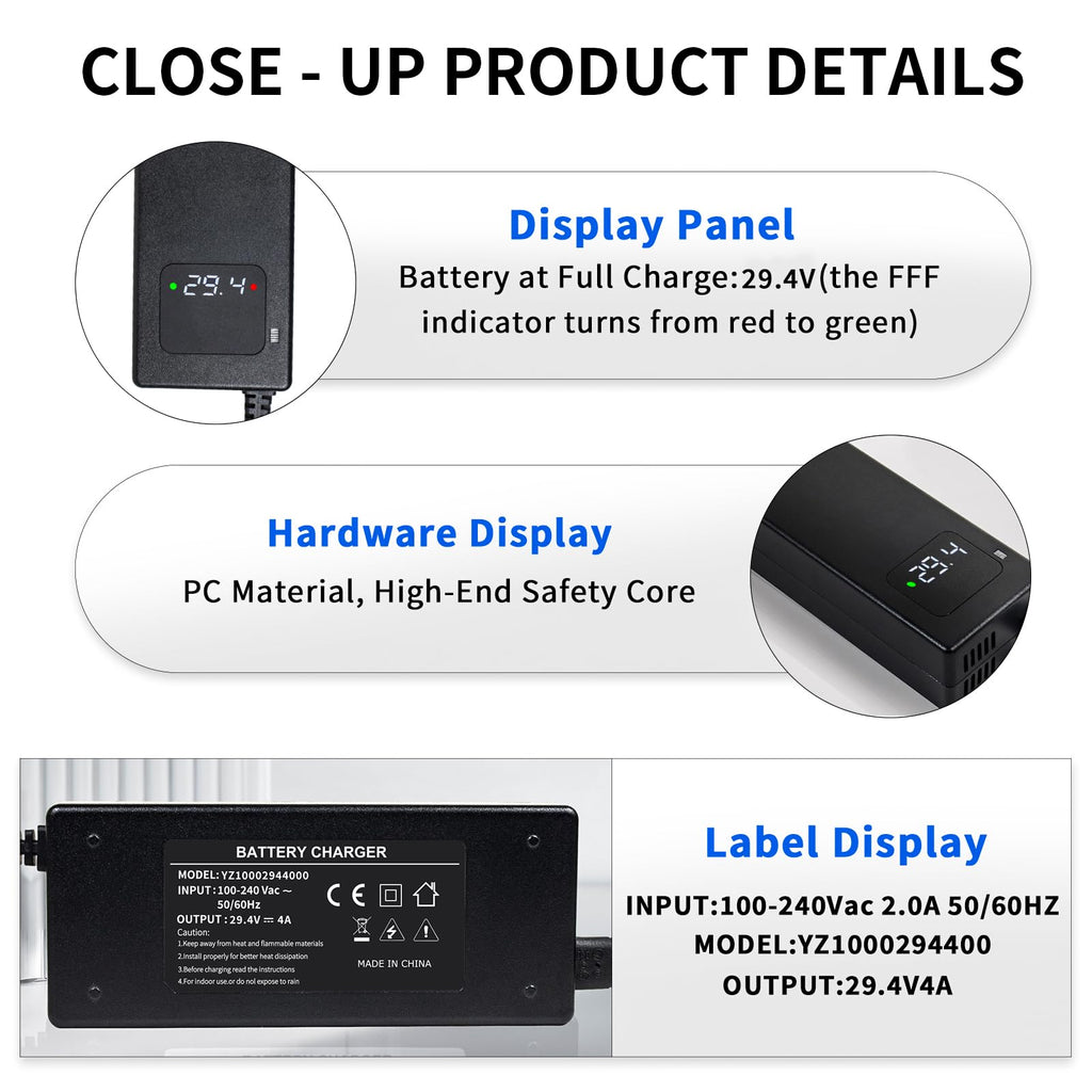29.4V 4A Lithium Battery Charger L960