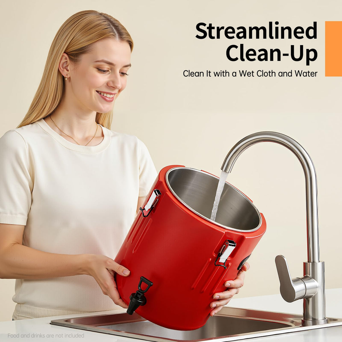 40L Stainless Steel Insulated Drink Dispenser with Faucet B241