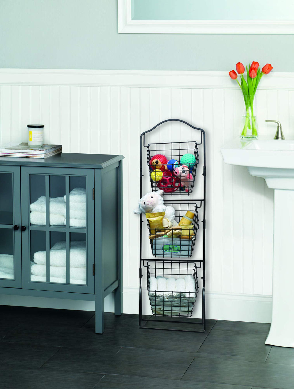 3-Tier Wire Market Basket T999029