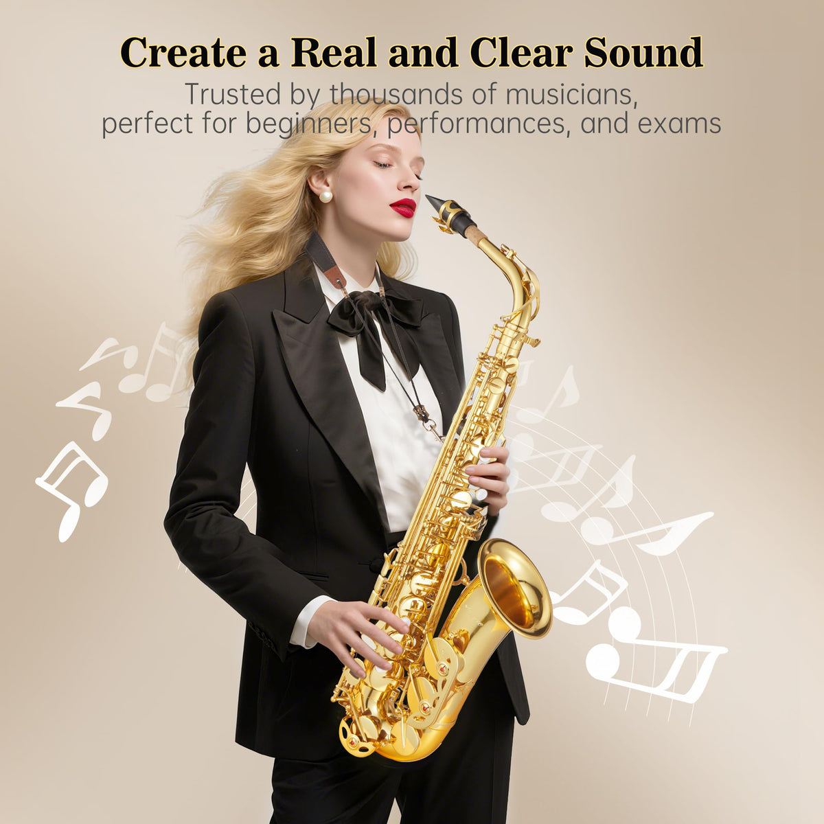 Alto Saxophone Copper Body Electroplated Gold Finish I1566