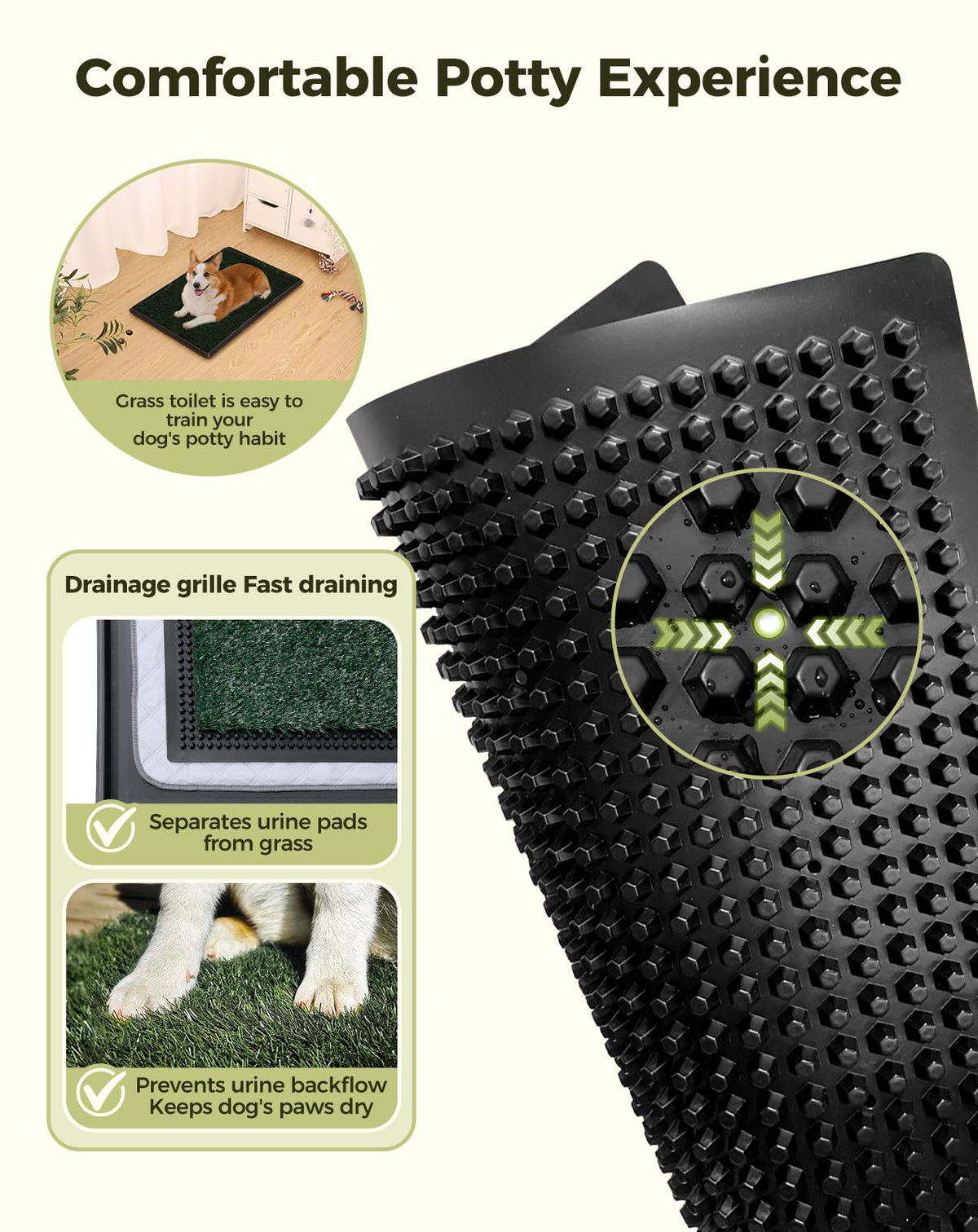 25"x20" Dog Grass Pad with Tray N62750