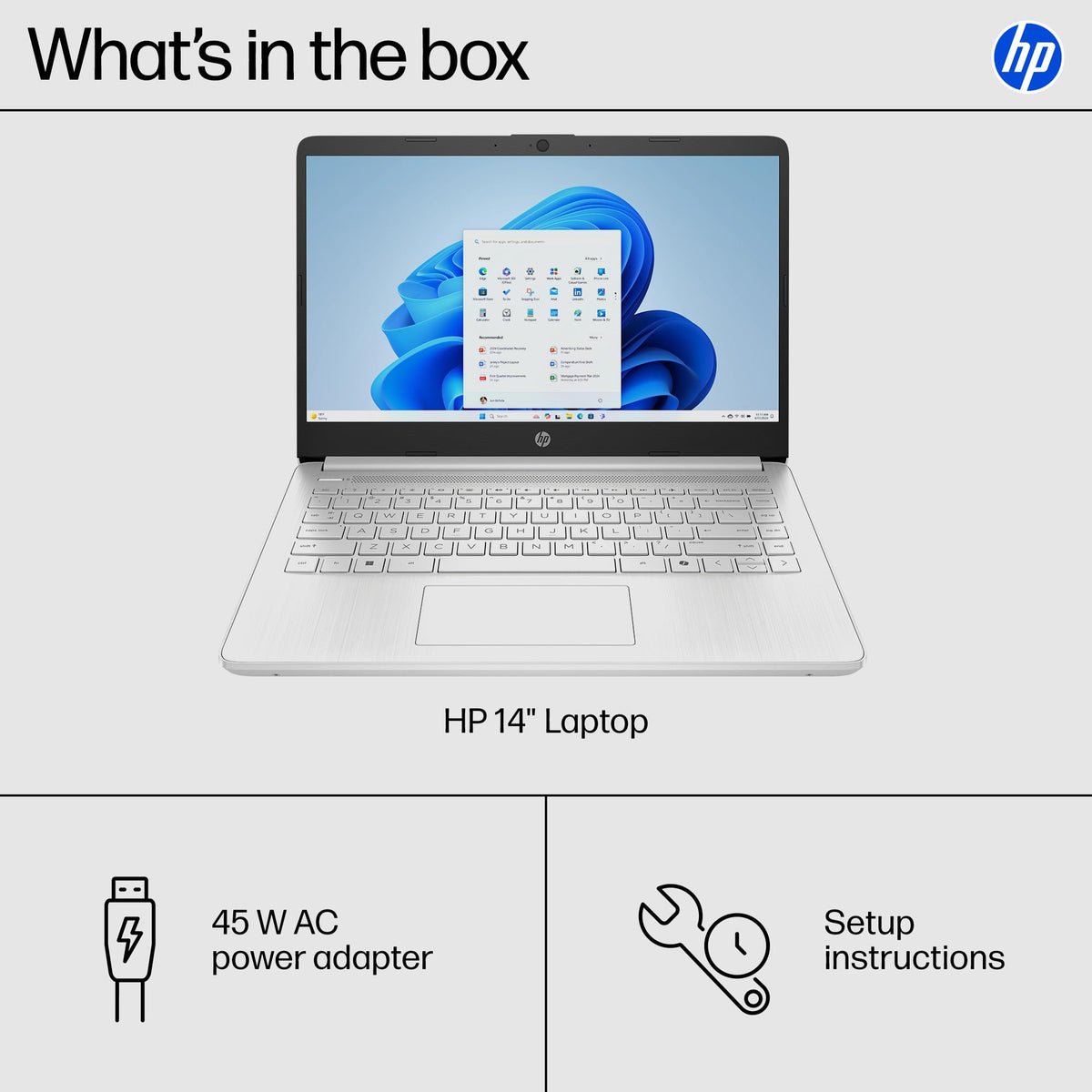 14 inch Laptop, Intel Celeron N4500, 4 GB RAM, 64 GB eMMC, Natural Silver S23021