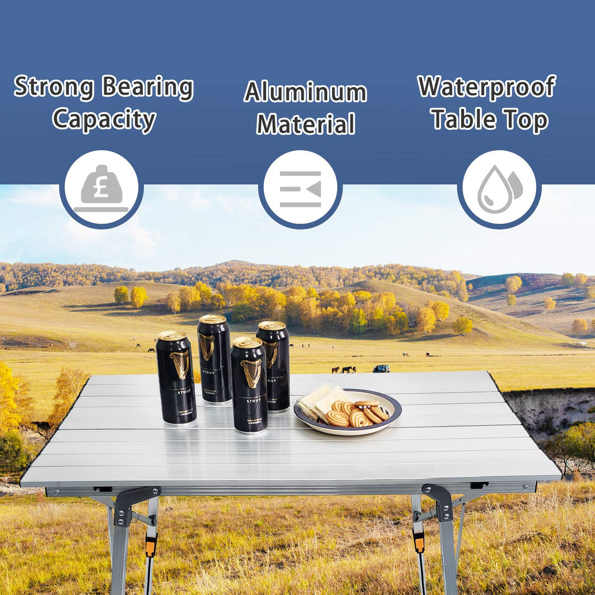 Adjustable Aluminum Camping Table V517817