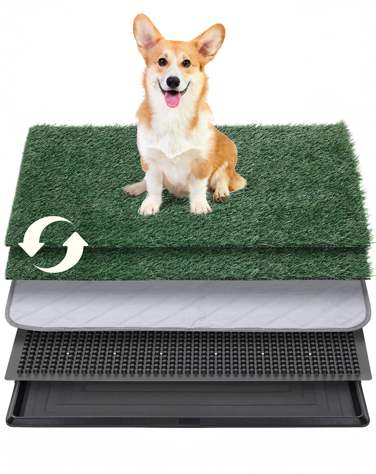 25"x20" Dog Grass Pad with Tray N62750