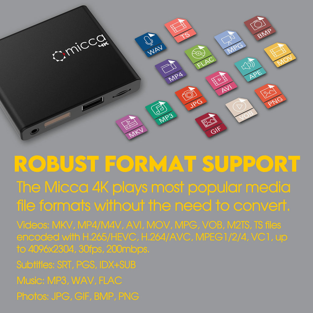 4K Ultra-HD USB and microSD Media Player A68508
