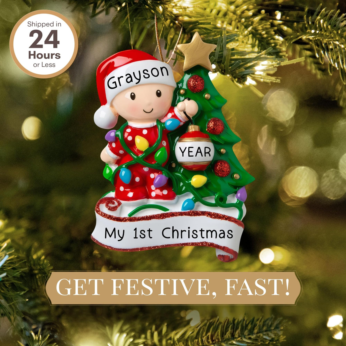 Baby's First Christmas Ornament 2026 S229