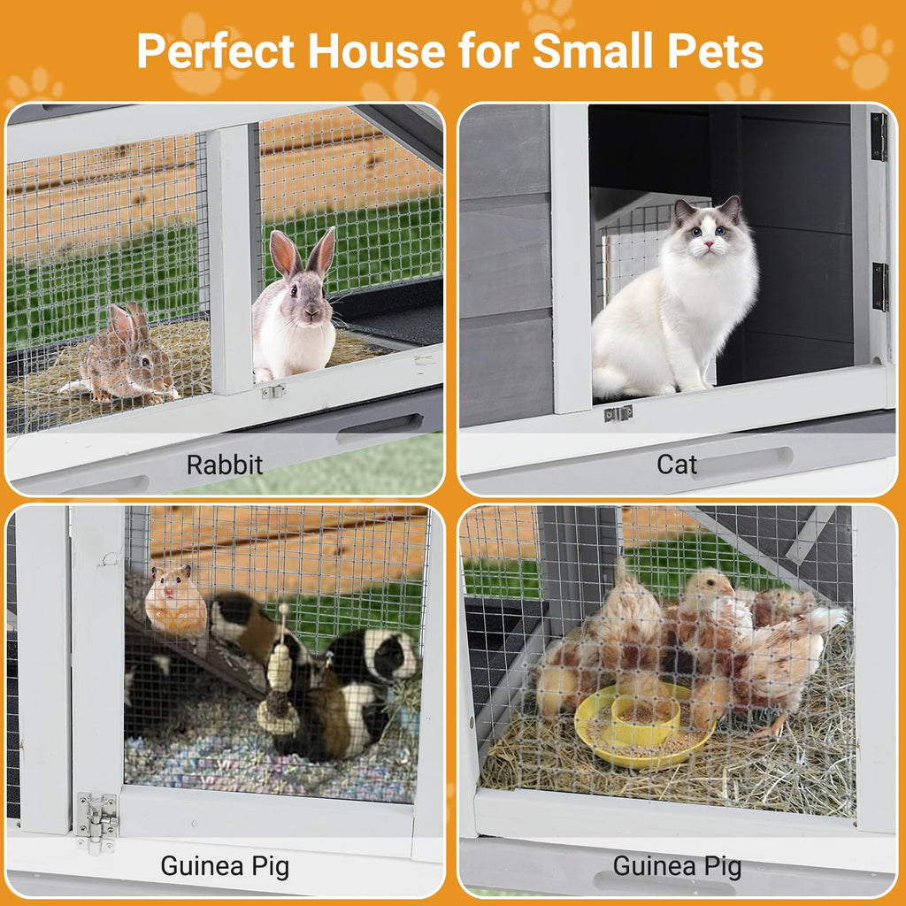 63'' 2-Tier Indoor Bunny Hutch O4943