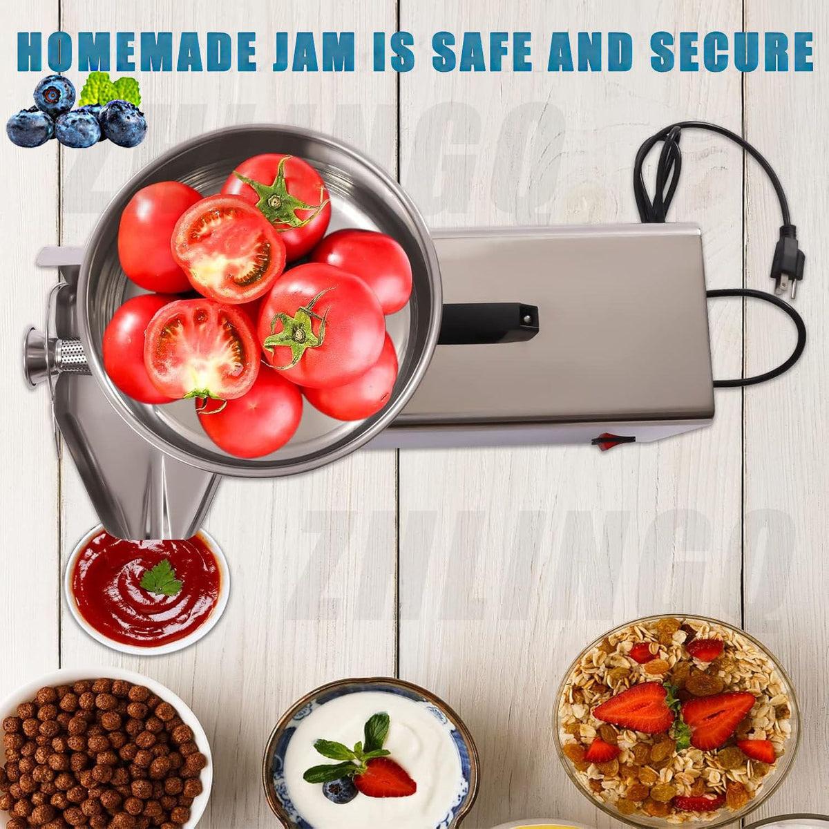 450W Electric Tomato Strainer and Press Stainless Steel D23303
