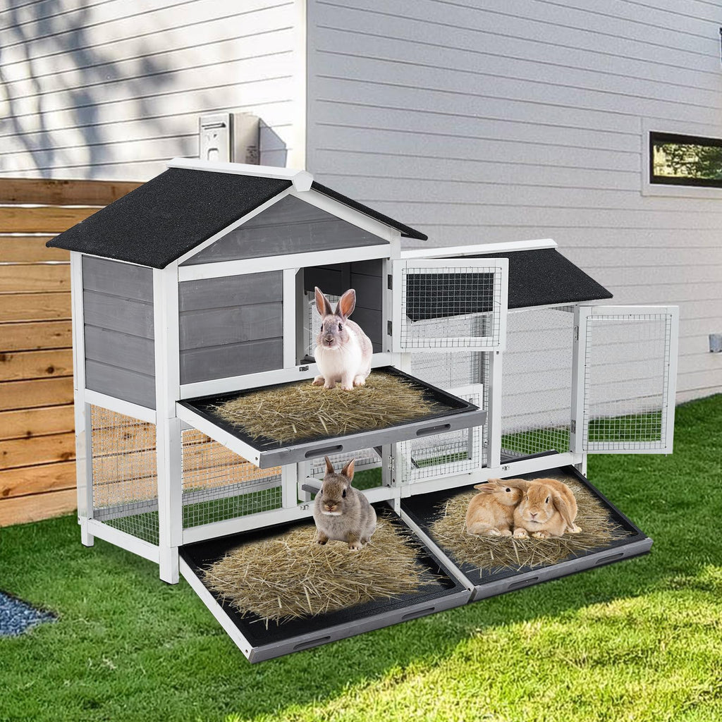 63'' 2-Tier Indoor Bunny Hutch O4943