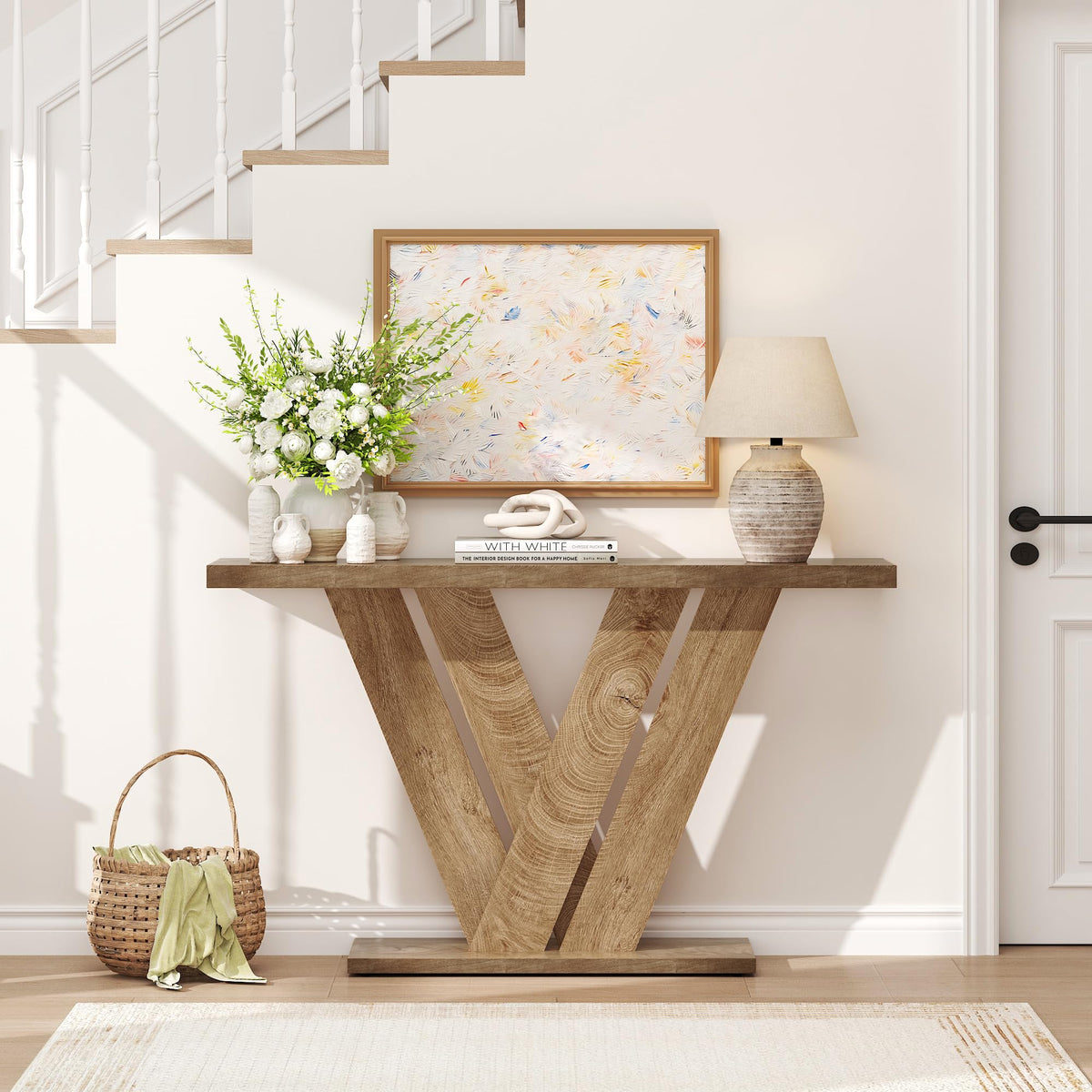 51" Wood Console Table A638