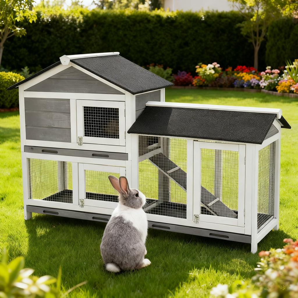 63'' 2-Tier Indoor Bunny Hutch O4943